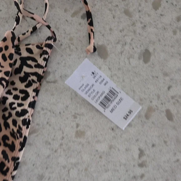 PacSun Beige and Black Leopard Print Bikini - Picture 3 of 4